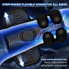 Male Masturbator Penis Training Male Vibrator with 10 Finger Massaging & Tapping & Vibrating Male Stroker Penis Trainer Glans Stimulator for Training & Prolong Endurance Adult Sex Toys & Game for Men