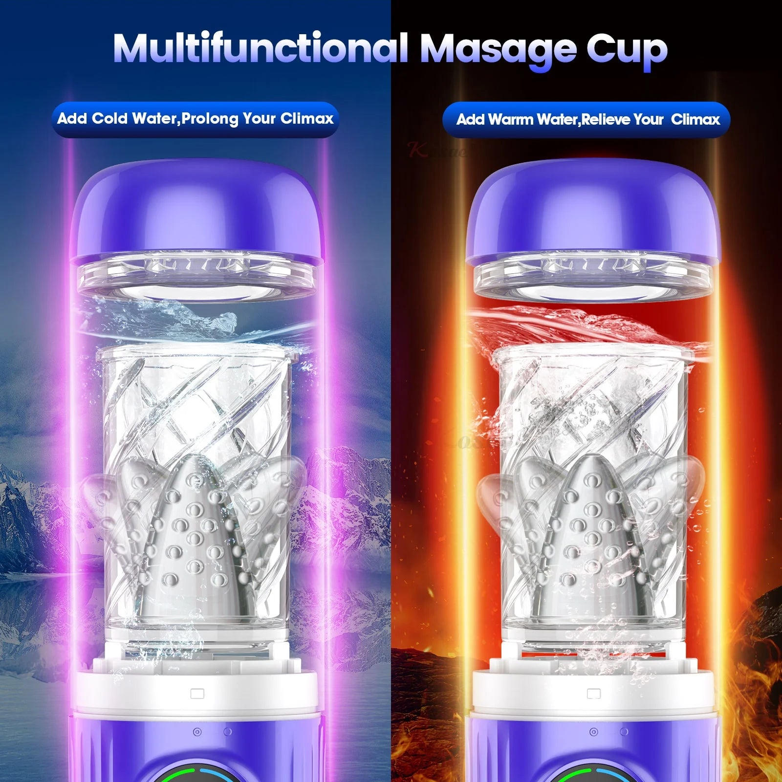 Automatic Male Masturbators LED 7 Rotating Sucking Water SPA Real Pussy Adult Masturbation Cup Sex Toys For Men Blowjob Machine