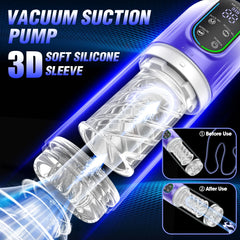 Automatic Male Masturbators LED 7 Rotating Sucking Water SPA Real Pussy Adult Masturbation Cup Sex Toys For Men Blowjob Machine