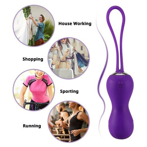 Dual Kegel Exercise Weights Ben Wa Balls 10 Speed Remote Control