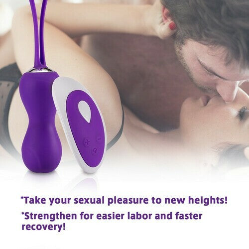 Dual Kegel Exercise Weights Ben Wa Balls 10 Speed Remote Control