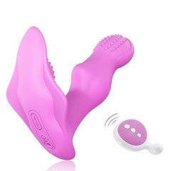 Silicone G-Spot Butterfly Remote Dildo Vibrating Wearable Vibrator