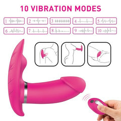 Double Motors Remote Control Wearable Vibrator USB Rechargeable