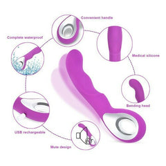 Big Dildo Head Vagina Clitoris G-spot Vibrator 10 Vibration Patterns