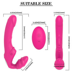 Double Head Strapless Dildo G-Spot Vibrator