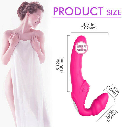 Double Head Strapless Dildo G-Spot Vibrator