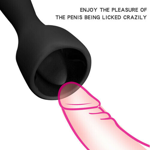 10-Frequency Tongue Licking Oral Penis Vibrator Clit Massage Vibrator