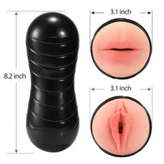 Dual Sensation Realistic Mouth and Vagina Masturbation Stroker