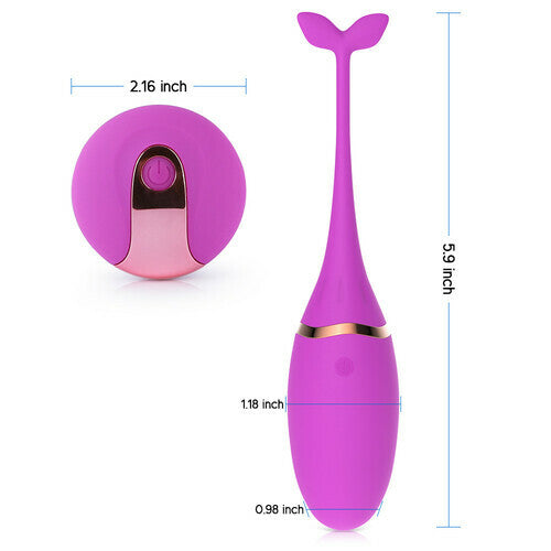 Fish Shape 10 Vibration Remote Egg Vibrators