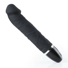 Black Penis Glans 7 Vibration Realistic Dildo