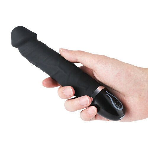 Black Penis Glans 7 Vibration Realistic Dildo