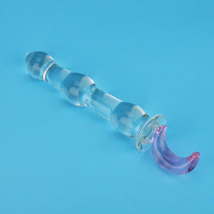 Pink Moon G Spot Lump Glass Dildo