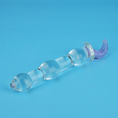 Pink Moon G Spot Lump Glass Dildo