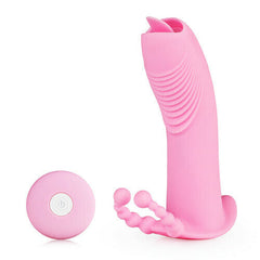 Tongue Licking Ring Vibrating Wearable Sex Toy