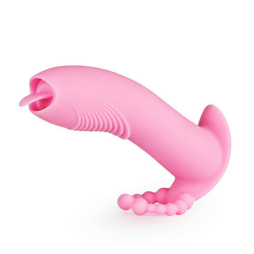 Tongue Licking Ring Vibrating Wearable Sex Toy