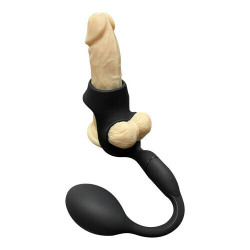 Double Ring Remote Control 10 Vibration Anal Vibrator