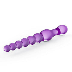 9 Inch Purple Jelly Anal Beads