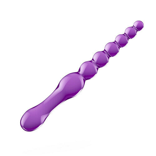 9 Inch Purple Jelly Anal Beads