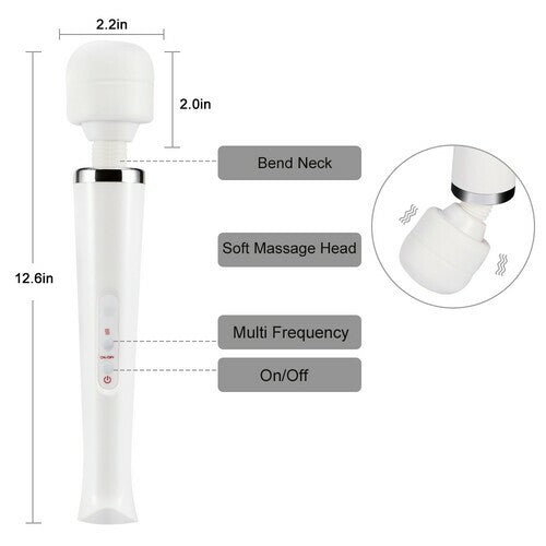 10 Speeds Handheld AV Wand Cordless Clit Massage Vibrator