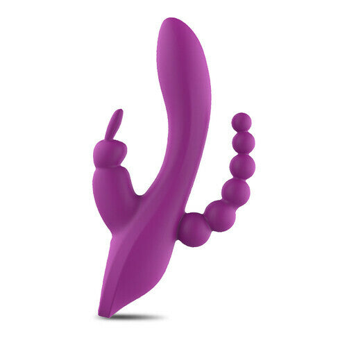 12 speeds Triple G-spot Rabbit Anal Vibrator