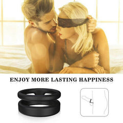 S-HANDE Silicone Erection Enhancing Dual Penis Ring