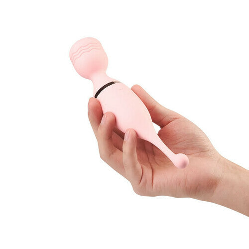 Double-Headed G-Spot Clitoral 10-Frequency Vibrator in Pink