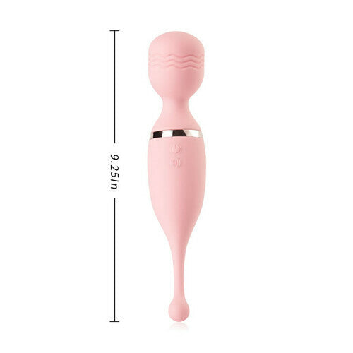 Double-Headed G-Spot Clitoral 10-Frequency Vibrator in Pink