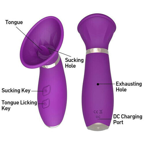 Clitoral Sucking Tongue Licking Vibrator