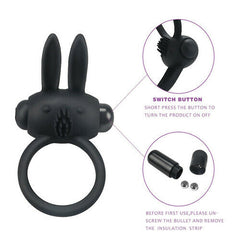 Rabbit Cock Ring Set 1 Vibration Cock Ring