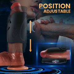 Ron-2 In 1 Flexible Handheld 10 Vibrating Stamina Training Male Masturbator