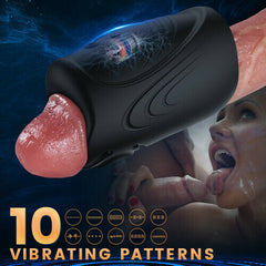 Ron-2 In 1 Flexible Handheld 10 Vibrating Stamina Training Male Masturbator