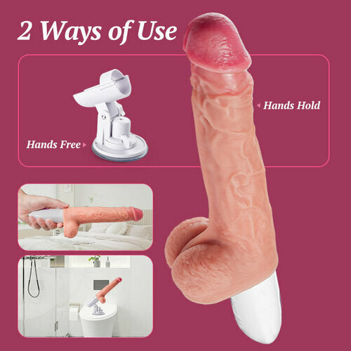 Renke Multi-angles 8 Thrusting Rotating Vibrating Heating Remote Control Sex Machine 11 Inch