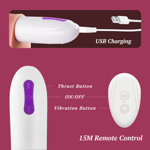 Renke Multi-angles 8 Thrusting Rotating Vibrating Heating Remote Control Sex Machine 11 Inch