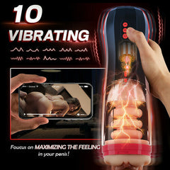 Roka - Lifelike Automatic 5 Thrusting 10 Vibrating Vocable Masturbation Cup