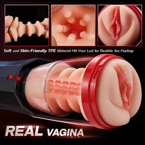 Roka - Lifelike Automatic 5 Thrusting 10 Vibrating Vocable Masturbation Cup