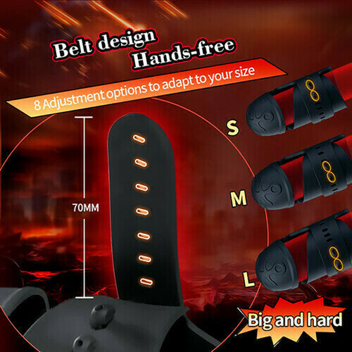 Hands Free Belt Design Masturbation Vibrator