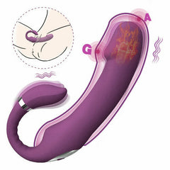 3 IN 1 Elegant G-Spot Heating Vibrator Clit Rubbing Massager