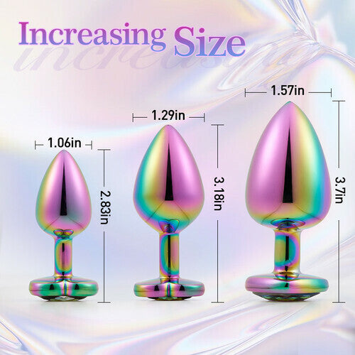 Felton Luxury Laser Color Diamond Base Set Anal Plug