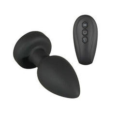 Remote Control Vibrating Training Anal Plug with Flashing Light Base