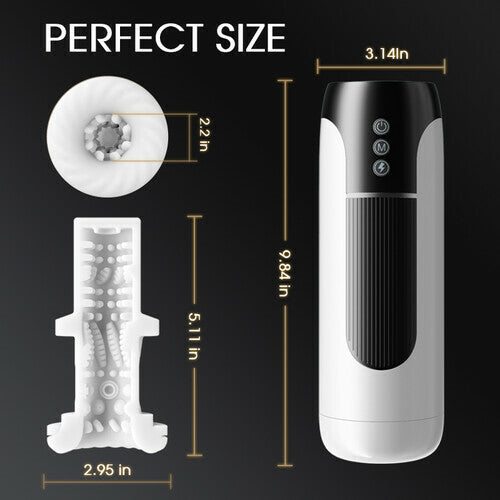 Male Masturbator Automatic Telescopic Vibration Masturbation Cup Blowjob Machine Sex Toys for Men Adult Goods IPX7 Waterproof