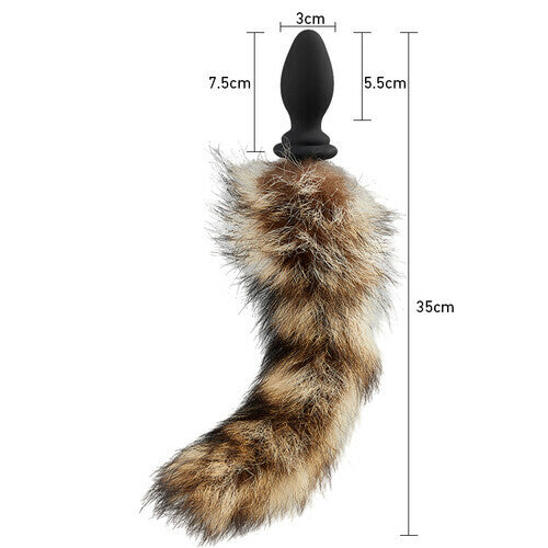 Raccoon Tail 10 Vibrating Anal Vibrator