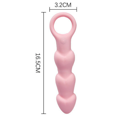 Pink Lover - Vibrating Anal Beads with 3 Balls