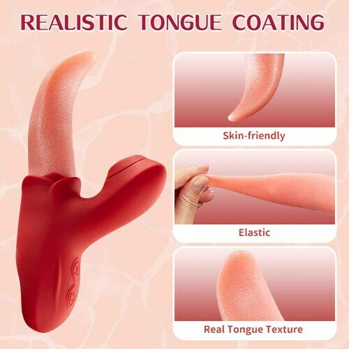 2 IN 1 Upgraded Flapping Tongue G Spot Vibrator