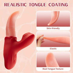 2 IN 1 Upgraded Flapping Tongue G Spot Vibrator