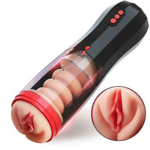 Roka - Lifelike Automatic 5 Thrusting 10 Vibrating Vocable Masturbation Cup