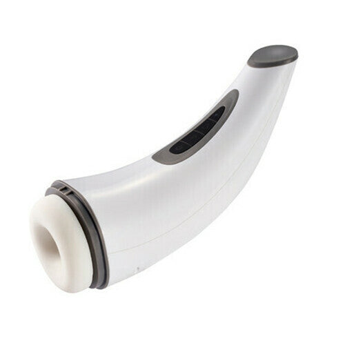 Curved Handle 7 Vibrating 3 Sucking Heating Voice Masturbation Cup