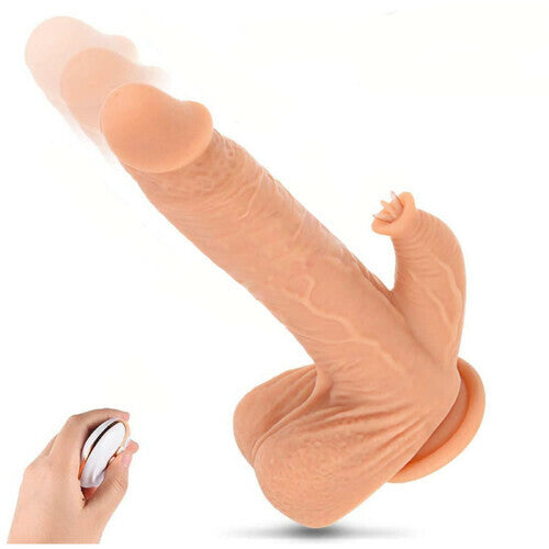 4 in 1 Clitoral Stimulation Suction Cup Realistic Dildo 9.80 Inch