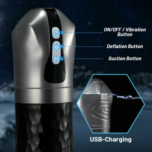 Harley 5-Speed Suction Deep-Throat Automated Oral Masturbators Male Sex Toys