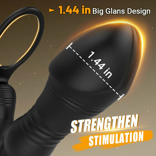 SPY 8 Telescopic Vibration Anal Vibrator Prostate Massager 1.44 Inch for Skilled Player