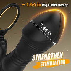 SPY 8 Telescopic Vibration Anal Vibrator Prostate Massager 1.44 Inch for Skilled Player